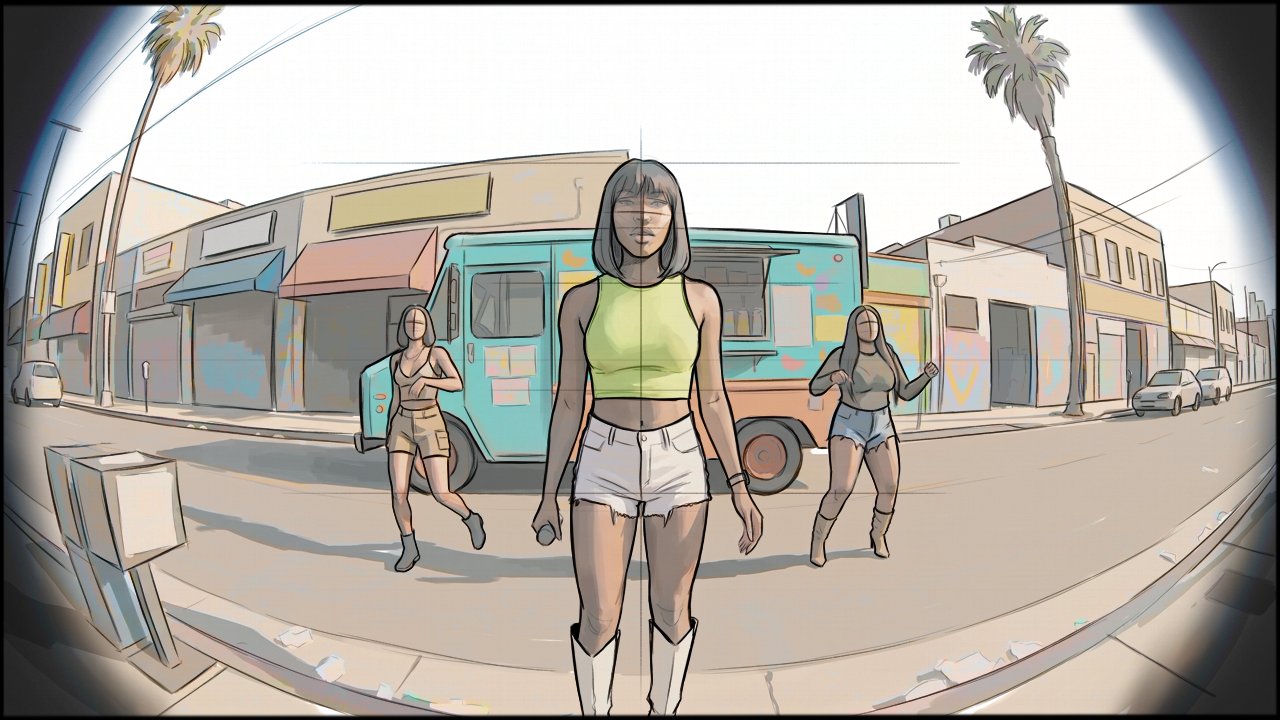 Music Video - Choreography - storyboard frame 4 by Dakota Warren